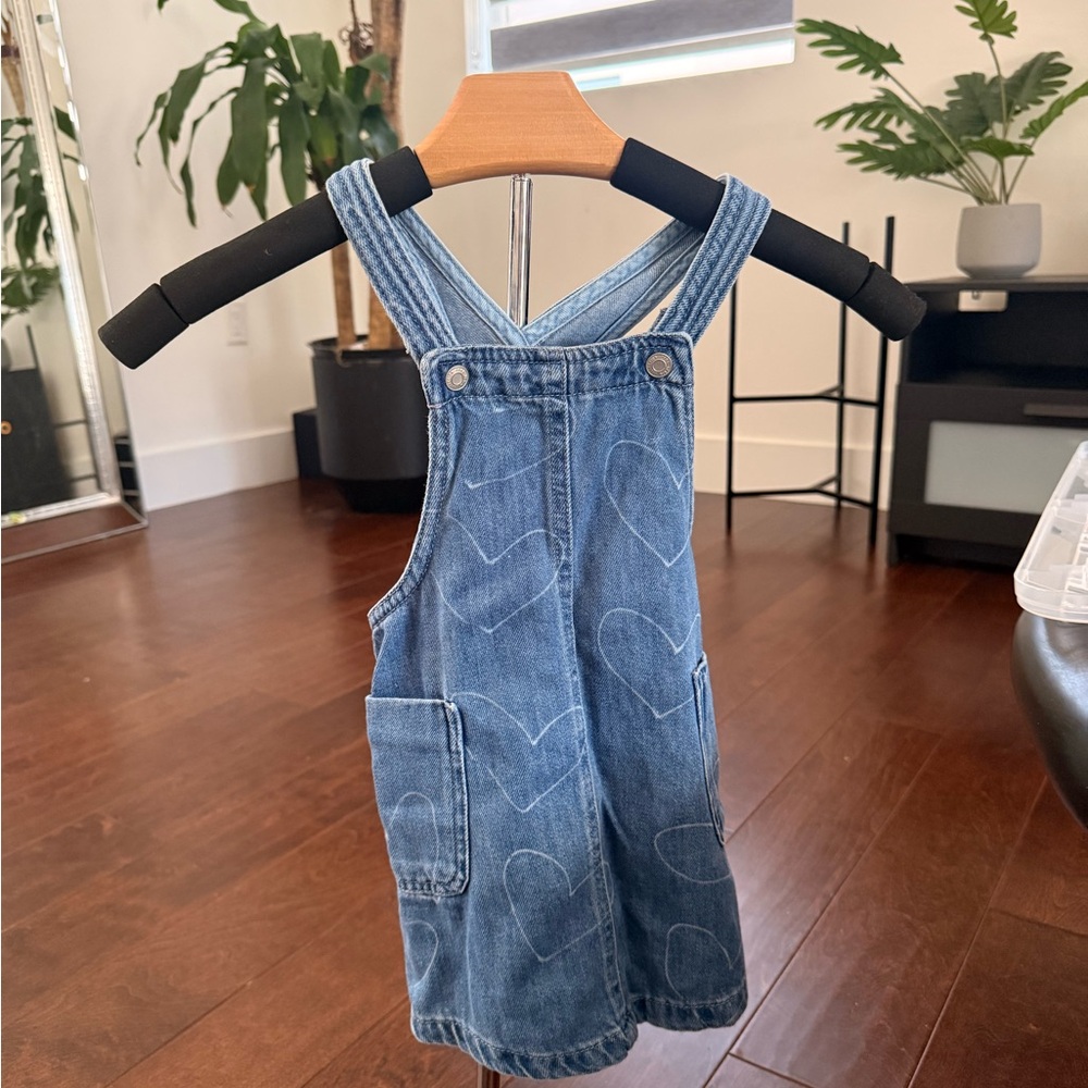 Zara Kids Blue Denim Heart Dress